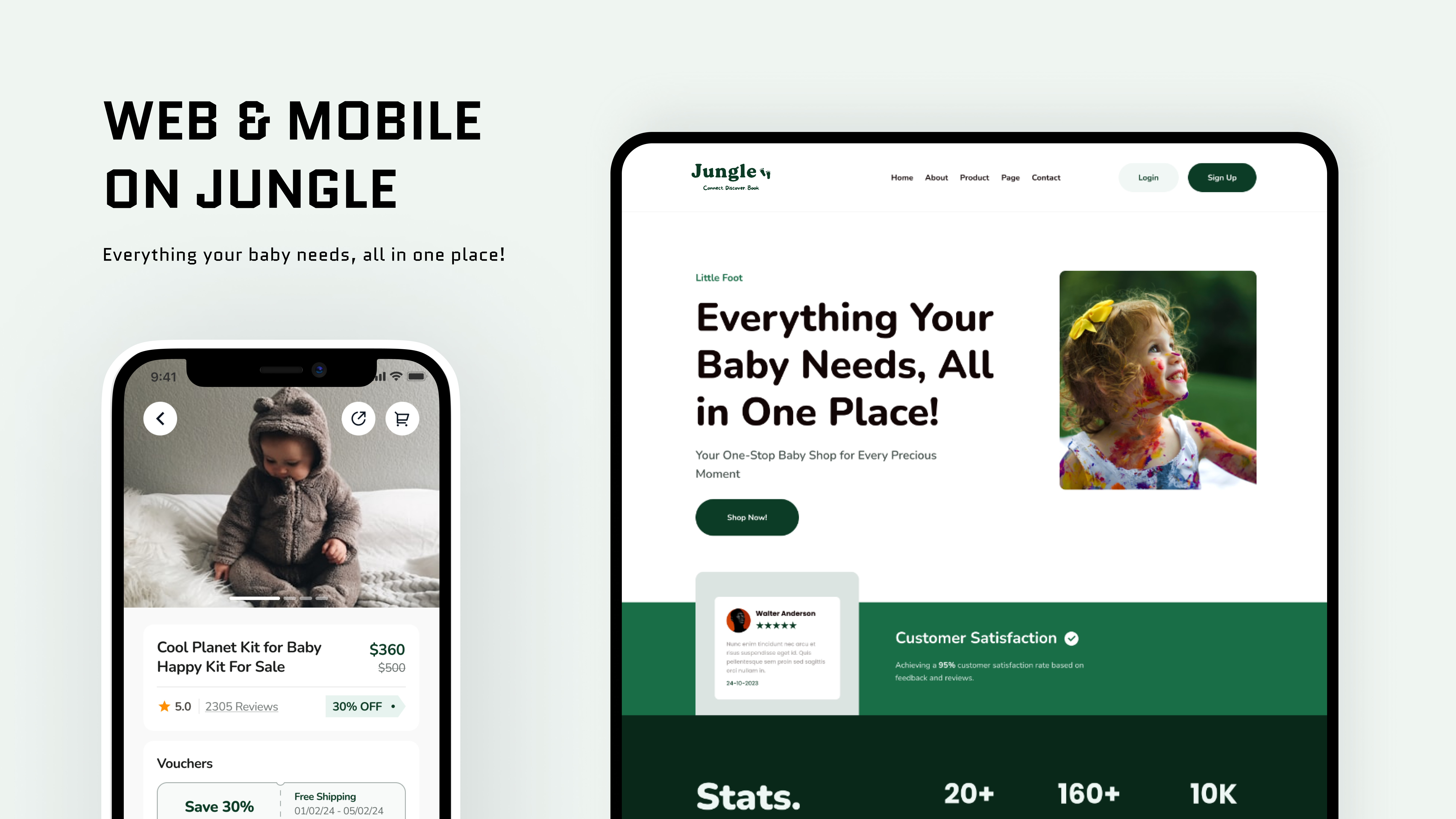 Jungle design system and feature showcase